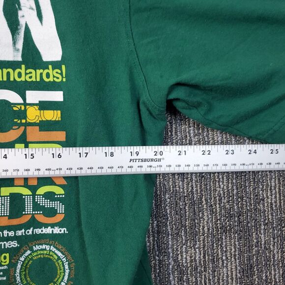 Vintage Enyce Clothing Company - Y2K Graphic Tee - Patches - Green - Mens XL - Picture 11 of 13